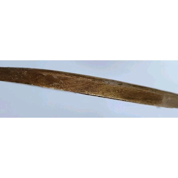 Vintage Hollywood Regency Carved & Gold Gilded Handheld Wood Vanity Mirror - Picture 11 of 12